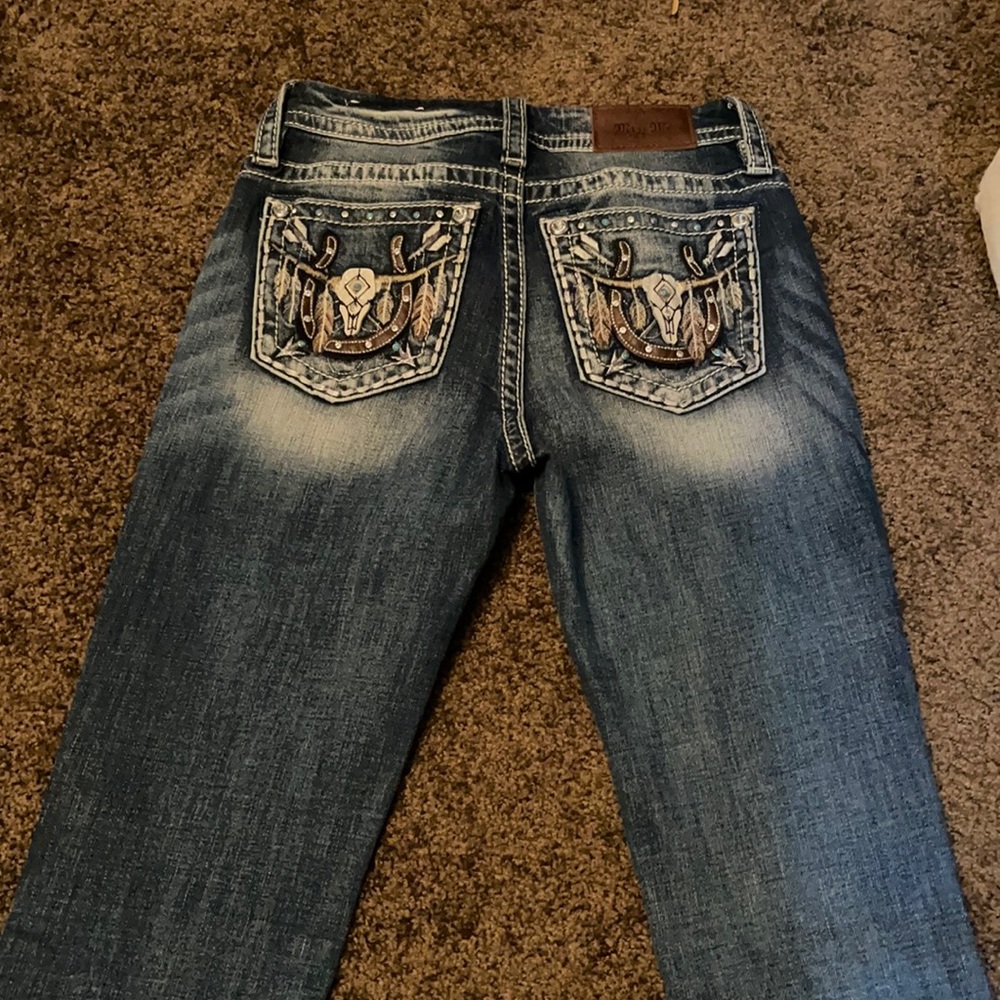 Size 25 miss me jeans never worn flare bottom